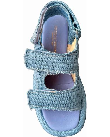 Sandálias de Mulher  FEDERICA LANCIONI MUJER SANDALIAS RAFIA 907--70 TUFFATA AZUL