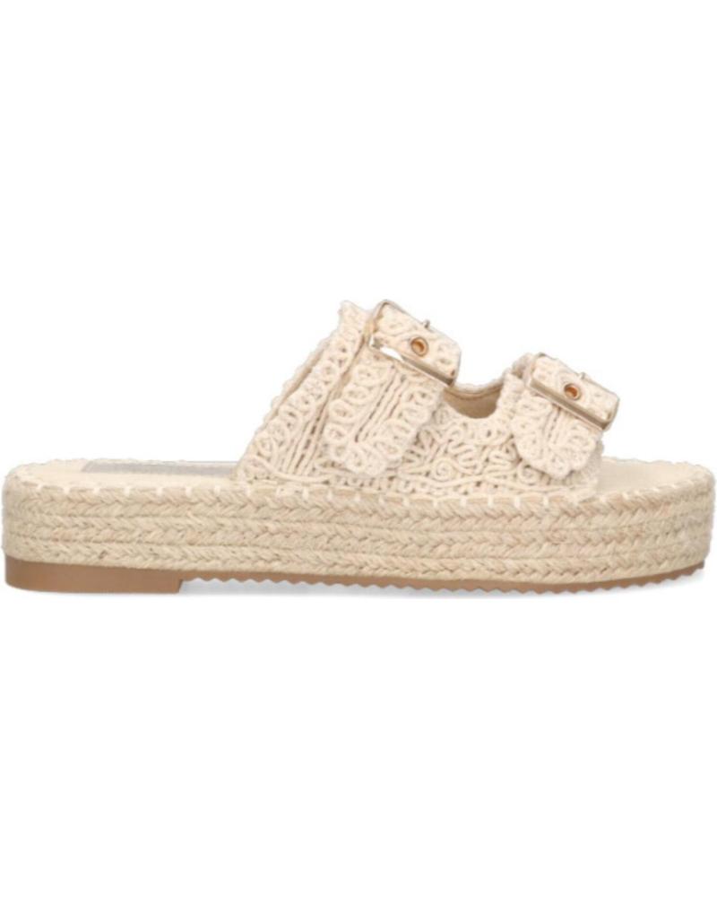 Sandalias de Mujer ETIKA SANDALIA DESTALONADA CON HEBILLAS 12412 COLOR BEIG