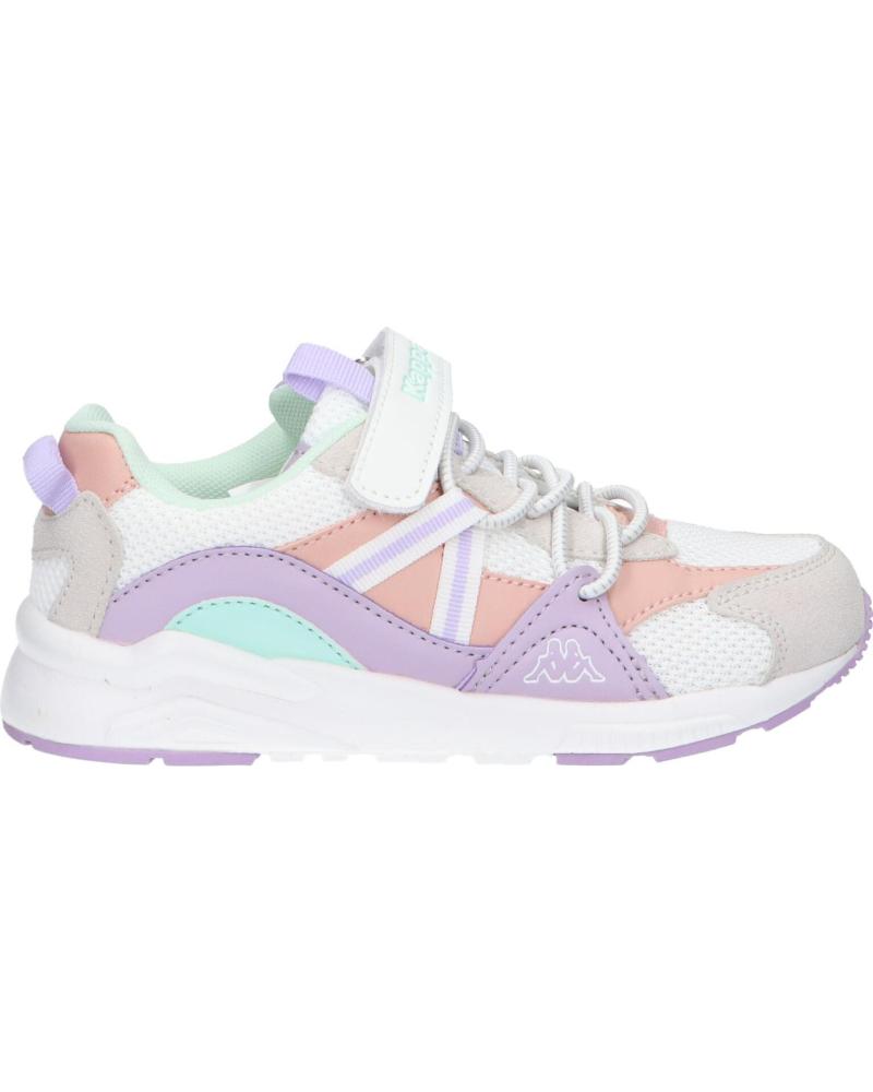 girl Trainers KAPPA 331F7SW LONDON  A15 WHITE-VIOLET LT-PINK