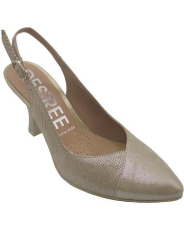 Woman Zapatos de tacón DESIREÉ DESIREE SAMI2 ZAPATOS SALON DESTALONADO TACON CHAMPAGNE GOLD