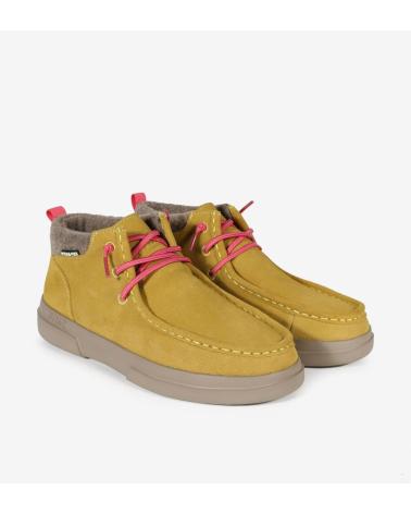 WALK IN PITAS GARDA - BOTA DE MUJER DE SERRAJE HIDROFUGADO MOSTAZA