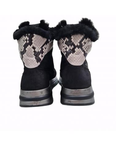 Botines De Mujer CETTI BOTAS SPORT DE PIEL NEGRO FANTASIA  BUNNY-PAYET NEGRO