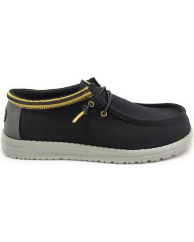 Chaussures HEY DUDE  pour Homme WALLY LETTERMAN BLAC  NEGRO