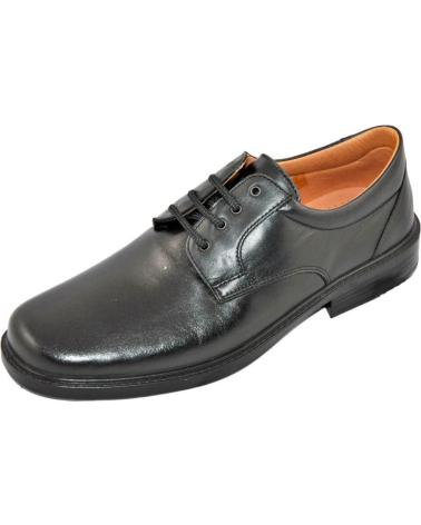Schuhe LUISETTI  für Herren 0101 ZAPATO DE CORDONES LABORAL DE PIEL PARA PLANT  NEGRO