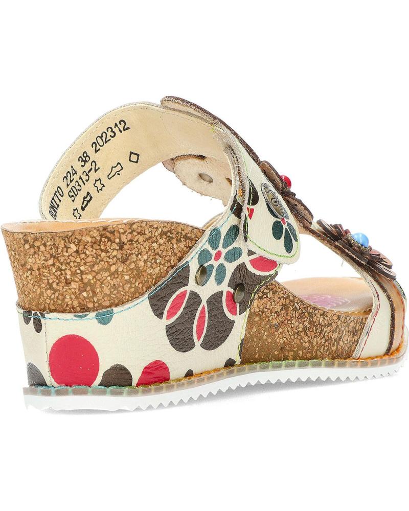 Laura Vita Sandali con zeppa e plateau Dorry 03 donna rosso online