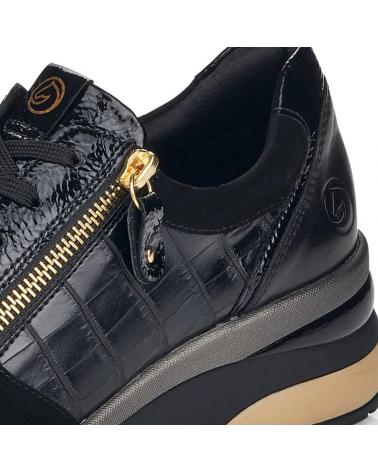 Zapatillas Deporte De Mujer REMONTE ZAPATILLA CASUAL NEGRA  02 NEGRO