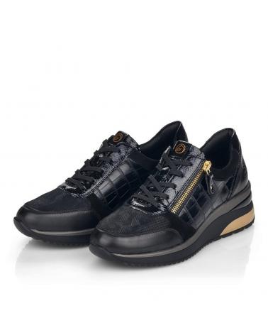 Zapatillas Deporte De Mujer REMONTE ZAPATILLA CASUAL NEGRA  02 NEGRO