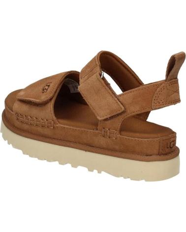 Sandalen für Damen UGG SANDALIAS PLANAS 1136783 MUJER CUERO MARRóN