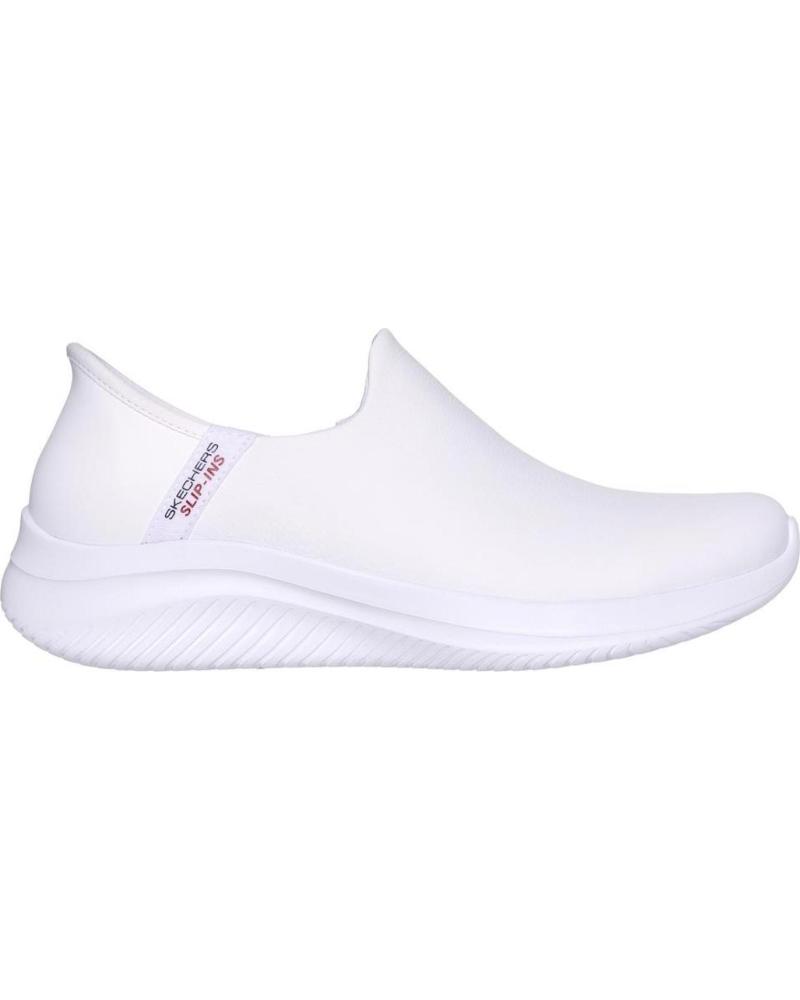 Scarpe sport per Donna SKECHERS SLIP-INS ULTRA FLEX BLANCO