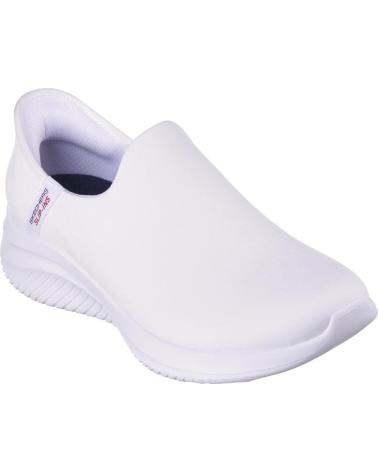 Scarpe sport per Donna SKECHERS SLIP-INS ULTRA FLEX BLANCO