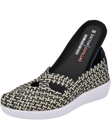 Bailarinas de Mujer D`CUTILLAS DOCTOR CUTILLAS - ZAPATOS ESTILO MERCEDITAS PARA MUJER PLA NEGRO