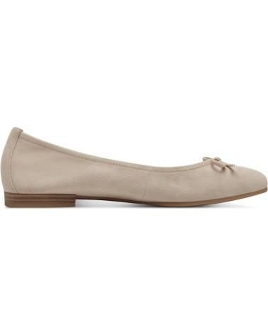 Woman Flat shoes TAMARIS BAILARINA PIEL BEIGE DE MUJER 400 BEIGE