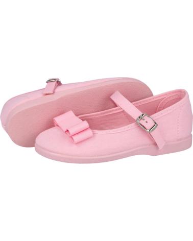 Zapatos de Niña ANDREA RUIZ 978 MERCEDITAS DE LONA PARA NIÑA ROSA