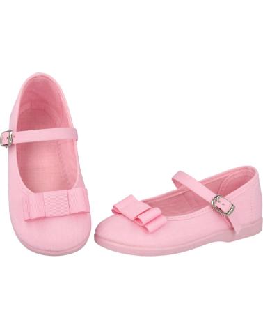 Zapatos de Niña ANDREA RUIZ 978 MERCEDITAS DE LONA PARA NIÑA ROSA