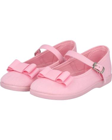 Zapatos de Niña ANDREA RUIZ 978 MERCEDITAS DE LONA PARA NIÑA ROSA