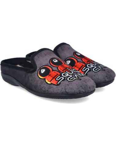 boy House slipers BUBBLE BOBBLE 300 ZAPATILLAS DE CASA NIÑO NEGRO