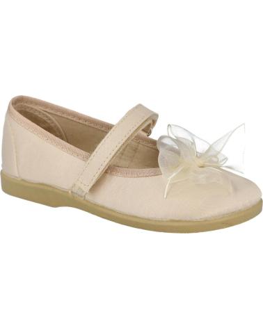 girl Flat shoes ANDREA RUIZ 943 MERCEDITAS DE LONA PARA NIÑAS  BEIG