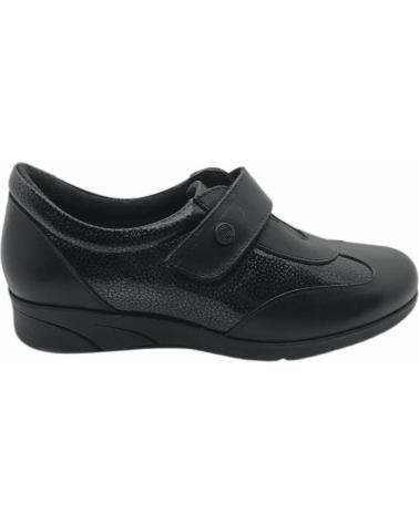 Chaussures PITILLOS  pour Femme ZAPATO VELCRO PIEL MUJER 2805  NEGRO