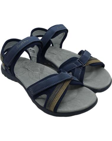 Sandali per Donna NICOBOCO SANDALIA TREKKING MUJER CROCO 38-316 AZUL