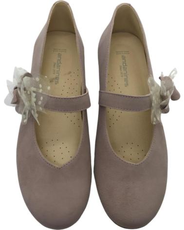 Chaussures ANDANINES  pour Fille ZAPATO COMUNION NINA 241558-5  NUDE