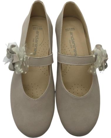 Schuhe ANDANINES  für Mädchen ZAPATO COMUNION NINA 241558-6  BEIG