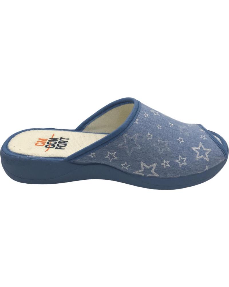 Calzado de casa de Mujer CMCONFORT ZAPATILLA CASA MUJER CM CONFORT 20243 CELESTE