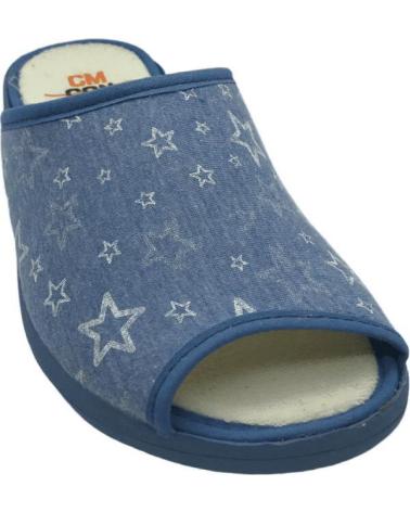 Calzado de casa de Mujer CMCONFORT ZAPATILLA CASA MUJER CM CONFORT 20243 CELESTE