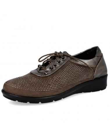 Schuhe für Damen BUBBLE BOBBLE KISS KISS M2057 ZAPATOS DE CORDONES MUJER TAUPE