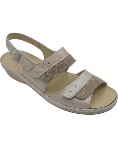 Sandales SUAVE BY LEYLAND  pour Femme SANDALIA CUNA VELCROS MUJER 3034 BEIGE  VARIOS COLORES