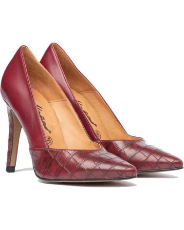 Zapatos de tacón EVA MAÑAS  de Mujer SALON PIEL 1490  BURDEOS