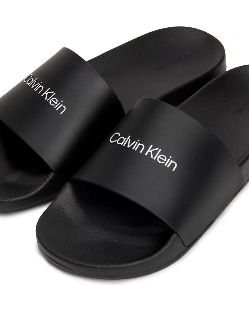 Chanclas De Hombre CALVIN KLEIN CHANCLAS POOL SLIDE RUBBER NEGRO