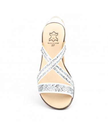 Sandalias LA VIDA ROSA  de Mujer SANDALIA CUNA PLATA  PLATA