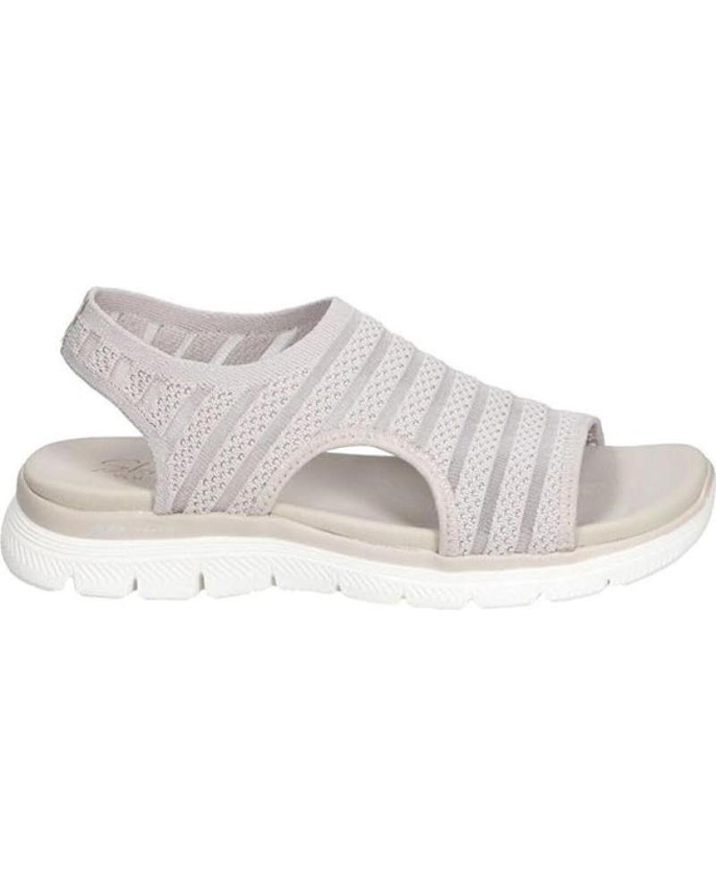 Sandali per Donna SKECHERS SANDALIAS PLANAS 119479 MUJER GRIS