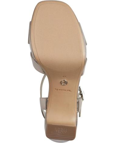 Woman Sandals TAMARIS SANDALIA DE TIRAS ANTE NEGRO TACON ALTO PARA MUJER DE TAMAR 933 LIGHT GOLD