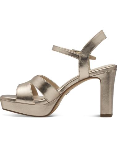Woman Sandals TAMARIS SANDALIA DE TIRAS ANTE NEGRO TACON ALTO PARA MUJER DE TAMAR 933 LIGHT GOLD