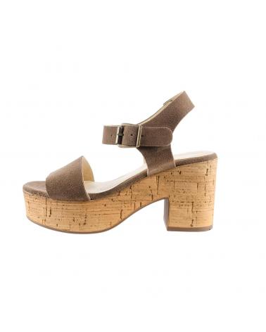 Sandalias LA VIDA ROSA  de Mujer SANDALIA TACON CAMEL  CAMEL