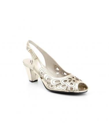 Sandalias LA VIDA ROSA  de Mujer SANDALIA TACON ORO  ORO