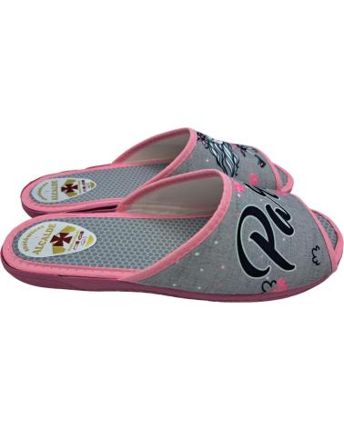 Hausschuhe für Damen ALCALDE ZAPATILLA CASA MUJER GRIS