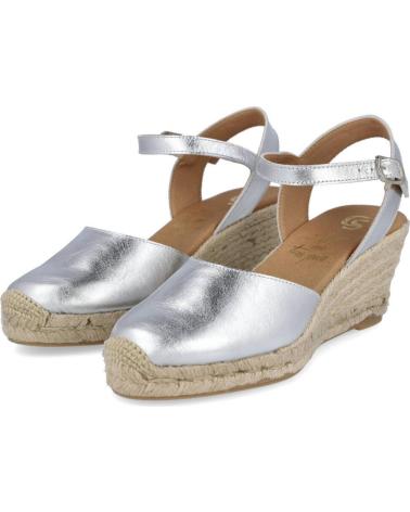 Sandálias de Mulher BUBBLE BOBBLE ARTE EN TUS PIES 540 ALPARGAAS ESPARTO MUJER PLATA