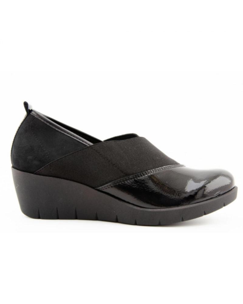 Zapatos de cuña MOMEN  de Mujer ZAPATOS CUNA MUJER  NEGRO