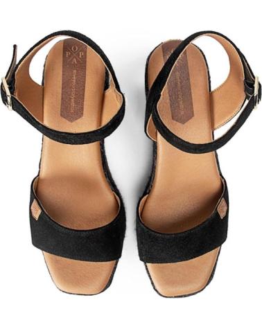Sandales POPA  pour Femme CUNAS AKUMAL MUJER  NEGRO
