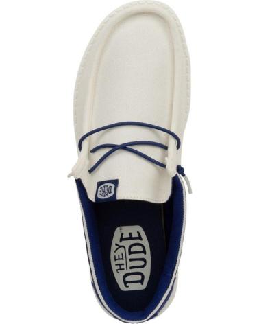Nauticos per Uomo HEY DUDE HOMBRE MOCASINES WALLY LETTERMAN BLANCO AZUL VARIOS COLORES