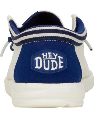 Nauticos per Uomo HEY DUDE HOMBRE MOCASINES WALLY LETTERMAN BLANCO AZUL VARIOS COLORES