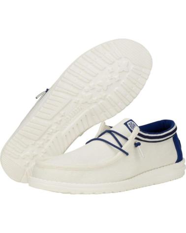 Nauticos per Uomo HEY DUDE HOMBRE MOCASINES WALLY LETTERMAN BLANCO AZUL VARIOS COLORES