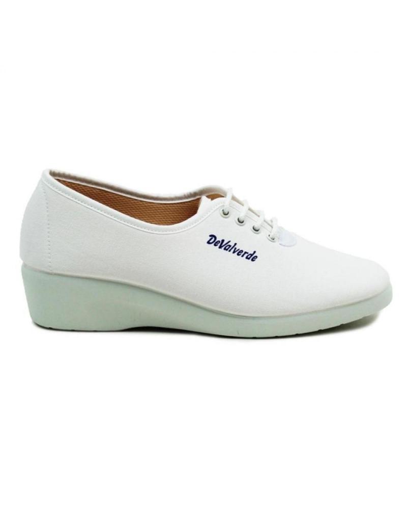 Calzado de casa de Mujer DEVALVERDE 792 ZAPATILLA DE CORDON BLANCO