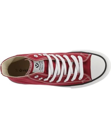 VICTORIA TRIBU BOTIN LONA CARMIN RED