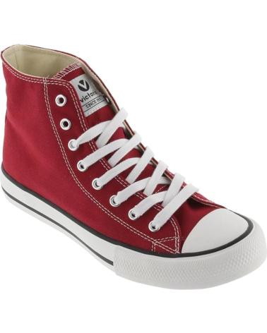 VICTORIA TRIBU BOTIN LONA CARMIN RED