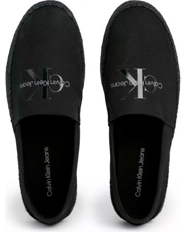 Sapatos de Homem CALVIN KLEIN ALPARGATAS ESPADRILLE SLIPON ML NEGRO