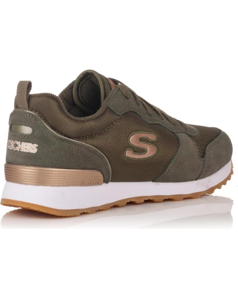 Skechers lace up deals sneakers mujer verdes