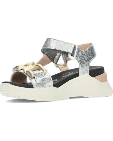 Sandalias de Mujer HISPANITAS SANDALIAS DE SPORT GRAZIA CHV232810 PLATA ANTICO-NATA-SILVER